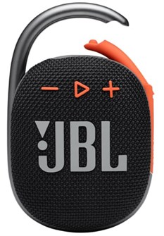 Портативная акустика JBL Clip 4 черный, оранжевый