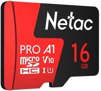 Карта памяти MicroSDHC 16GB Class 10 Netac P500 Extreme Pro без адаптера