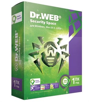 Антивирус Dr.Web Security Space Pro 1 год, 1 ПК, BOX (BHW-B-12M-1-A3)