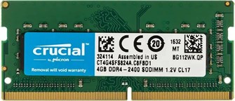 Оперативная память SO-DIMM DDR4 4Gb Crucial CT4G4SFS824A 240