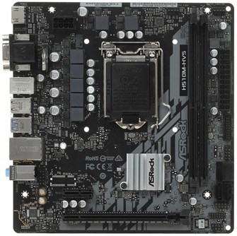 Материнская плата ASROCK H510M-HVS R2, LGA1200, H510, 2xDDR4