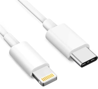 Кабель USB-C - Lightning 72533 1м 3 A белый