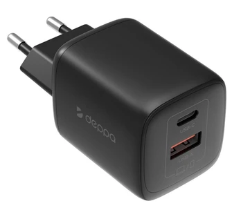 СЗУ Deppa 11478 USB-C + USB-A 45W черный